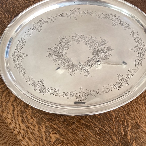Antique Silver Plated Tray - Picture 7 of 14